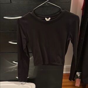 Black Long Sleeve Top